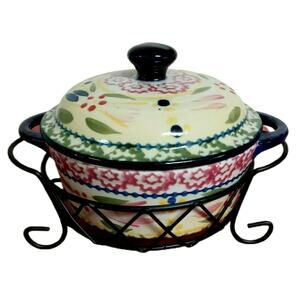 Temptations Old World Confetti Mini Casserole Baking Dish with Wire Rack 9 oz